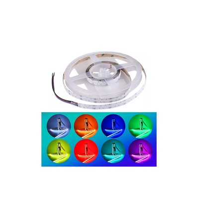 24W/m RGB+WW COB-LED strip - 5m, IP20, 24V, COB LED