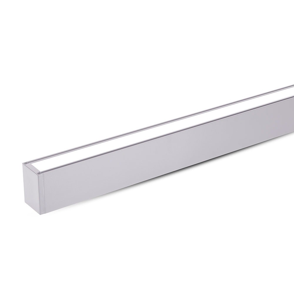 60w Led Pendellampa Linjar Upp Ner Samsung Chip 4000k Silverhus Dimbar : 0 10v Dimbar Kulör : Neutral