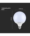 G120 LED Lampa 18W E27 - Plast, Samsung Chip, 6400K.