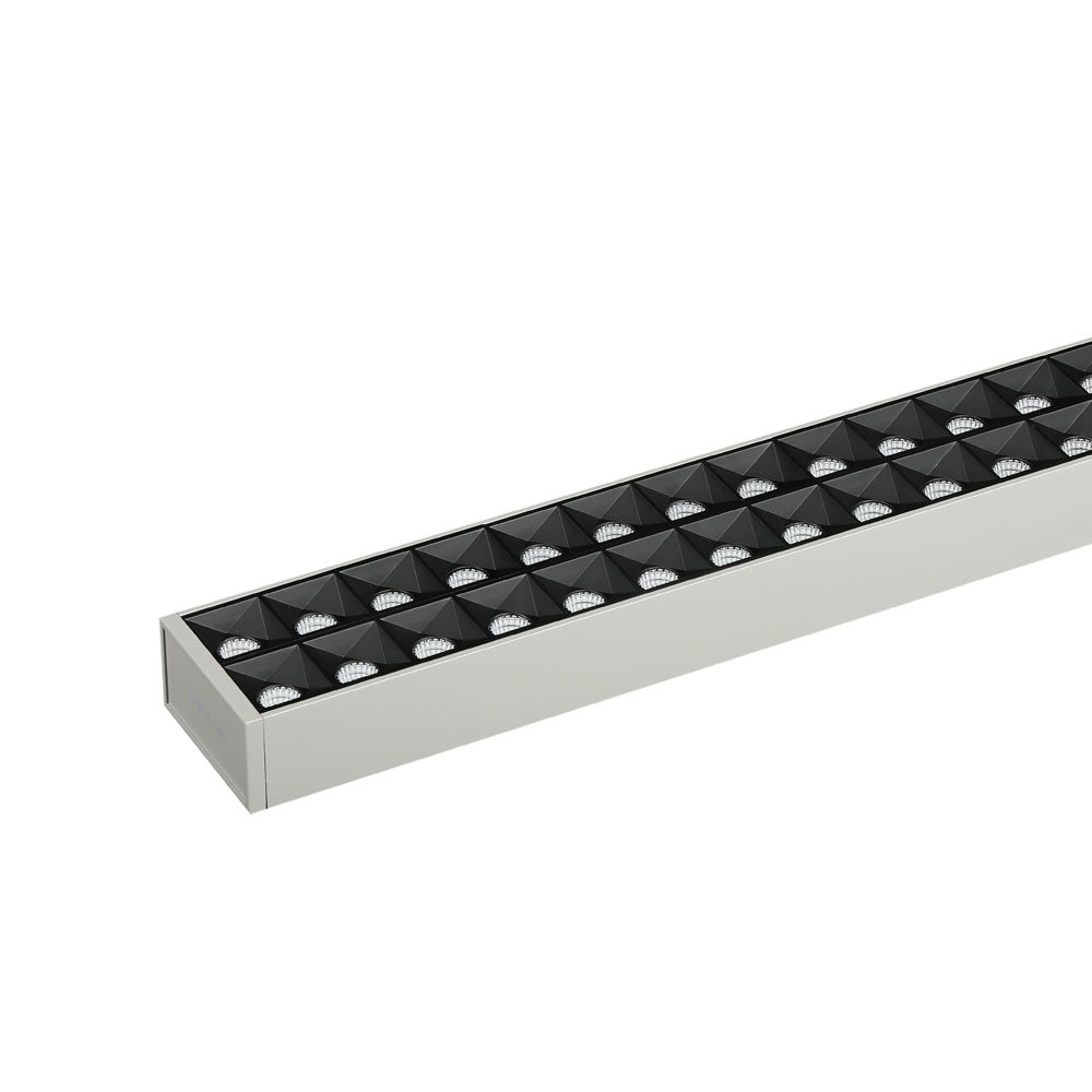 60w Led Linjar Hangande Lampa Icke Kopplingsbar Samsung Chip 4000k Silver. Dimbar : 0 10v Dimbar Kulör : Neutral