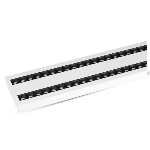 60W LED Linjär Hängande Lampa - Samsung Chip 4000K, Vit, Kopplingsbar