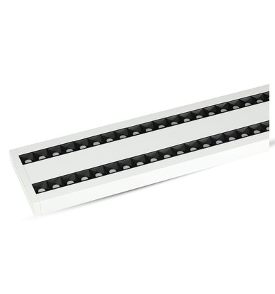 60W LED Linjär Hängande Lampa - Samsung Chip 4000K, Vit, Kopplingsbar