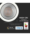 6W LED COB Hotel Downlight, RA95 - CREE chip, silver reflektor, justerbar, infälld spot
