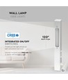 3W+3W LED hotell sänglampa - Vit, 3000K, aluminium, vägglampa