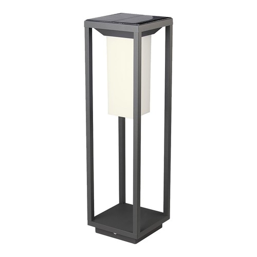 2W LED Solbollard - Samsung LED-chip, 3000K, grått hus.