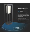 2W LED Solbollard - Samsung LED-chip, 3000K, grått hus.