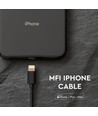 1,5m MFI iPhone-kabel - svart