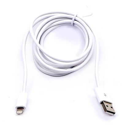 1,5m MFI Lightning till USB kabel, 2.4A - Vit, Apple certifierad, flexibel och hållbar