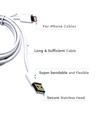 1,5m MFi iPhone-kabel - vit