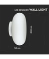 25W VÄGGLAMPA - LED Designer, TRIAC Dimbar, 3000K, Vit.