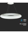 105W designer hängande taklampa LED - TRIAC dimbar, 3000K, vit