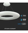 105W designer hängande taklampa LED - TRIAC dimbar, 3000K, vit