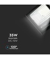 35W Solara LED strålkastare med solcell - IP65, svart, fjärrkontroll