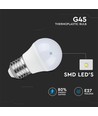 G45 LED 5,5W E27 - 4000K, 6 st/förpackning