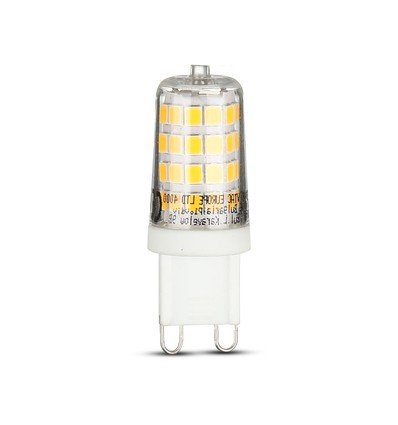 3W spotlight G9 - LED, plast, 6400K, 6 st/paket.