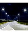 150W LED gatubelysning med Samsung chip - 140lm/W, Inventronics dimbar driver, IP65, grå aluminium