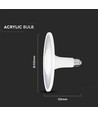 18W LED UFO lampa, E27 - Samsung LED chip, Ø22cm, 1200lm, 5 års garanti