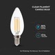 V-Tac 6W LED kronljus - Filament, 130lm/W, E14