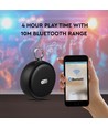 Transportabel Bluetooth högtalare, 2x3W - Svart, TWS, inbyggd mikrofon, AUX, TF kort, RGB ljus