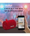 5W bärbar Bluetooth högtalare, Röd - TWS funktion, 1500mAh batteri, inkl. Micro USB kabel