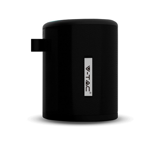 Bärbar Bluetooth-högtalare - 1500mAh Batteri, Micro USB-kabel (TWS), Svart