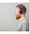 Bluetooth trådlösa hörlurar, svart - 500mAh batteri, upp till 12 timmars speltid, vridbart huvud