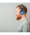 Trådlösa Bluetooth-hörlurar, blå - 12 timmars speltid
