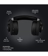 Trådlösa Bluetooth-hörlurar, svart - 12 timmars speltid, hopfällbar