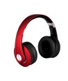 Bluetooth trådlösa hörlurar - Röd, upp till 12 timmars speltid, Micro SD och AUX-ingång