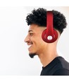 Bluetooth trådlösa hörlurar - Röd, upp till 12 timmars speltid, Micro SD och AUX-ingång