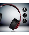 Bluetooth trådlösa hörlurar - Röd, upp till 12 timmars speltid, Micro SD och AUX-ingång