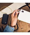 1m Micro USB-kabel L-Type, Guld - 2.4A, Diamond Series, vävd bomull
