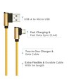 1M Micro USB Kabel L-Type - Guld, Diamond Serie.