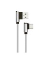 1M Typ-C USB-kabel L-Typ - Grå (Diamond Serien)