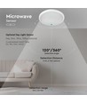 12W LED Slim Dome Lampa - Sensor, Samsung Chip, 6400K