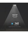 100W LED gatubelysning - 140lm/W, 14.000lm, Samsung LED chip, grå, utomhus