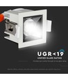 4W kvadratisk LED downlight, Samsung chip, RA90 - 5700K, 12 grader, hål: 45x45mm
