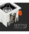 4W kvadratisk LED downlight, Samsung chip, RA90 - 5700K, 12 grader, hål: 45x45mm