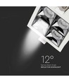 16W Samsung Chip LED downlight - Fyrkantig, RA90, Hål: 8,5 x 8,5 cm, Mått: 9,3 x 9,3 cm