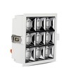 36W kvadratisk LED panel för inbyggnad med Samsung chip - 2880lm, RA90, 12°, hål: 120x120mm, 5700K