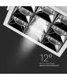 36W Infälld spotlight - LED-reflektor, Samsung-chip, 2700K, 12D