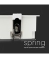 16W kvadratisk LED downlight - Samsung LED chip, 38°, vit kant, kallvit