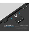 3*1W LED Magnetiskt Linjärt Spotljus 3000K - Svart, IP20, 24V