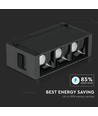 3*1W LED Magnetiskt Linjärt Spotljus 3000K - Svart, IP20, 24V