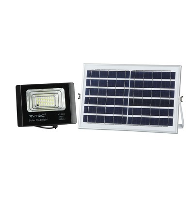 12W solpanel med LED-strålkastare 6000K