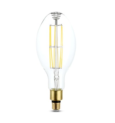 ED120 glödlampa 24W E27 - klart glas, 6400K, koltråd, 160lm/watt