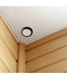PIR taksensor Ø4cm för inbyggnad, 360° - Svart, IP20, detektering upp till 8m, hålmått: Ø4cm