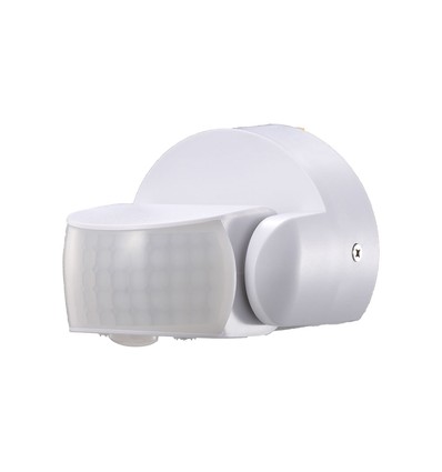 Infraröd rörelsesensor - vit hus, IP65 (max: 600W LED).