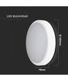 20W LED taklampa - Samsung LED chip, 3-i-1 CCT, IP65 vattentät, bulkhead