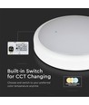 20W LED taklampa - Samsung LED chip, 3-i-1 CCT, IP65 vattentät, bulkhead
